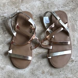 Bronze and Copper  Crazy 8 Sandals